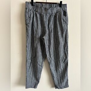 Linen Pull on Pants with Pockets